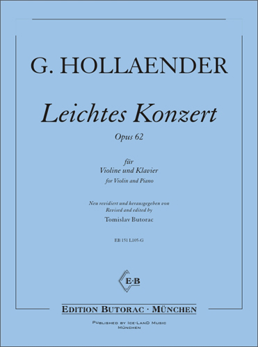 Cover - Hollaender Leichtes Konzert, op. 62